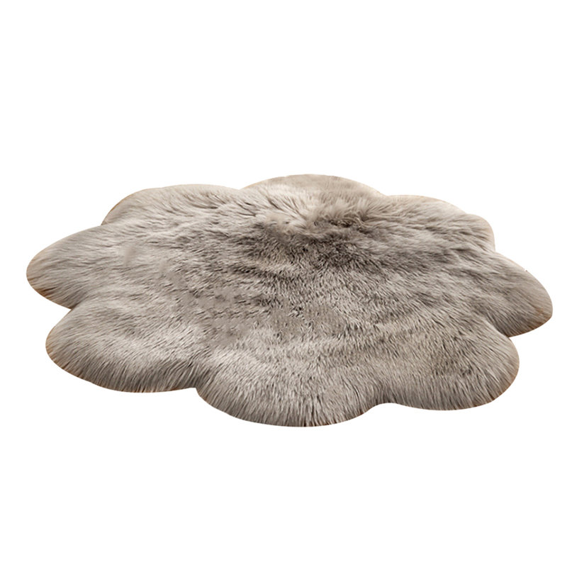 Fjørde & Co Oundle Shaggy Sheepskin Grey Rug & Reviews Wayfair.co.uk